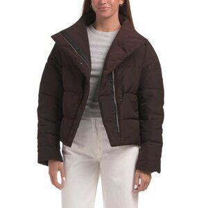 THEORY Mink Offset Puffer Jacket